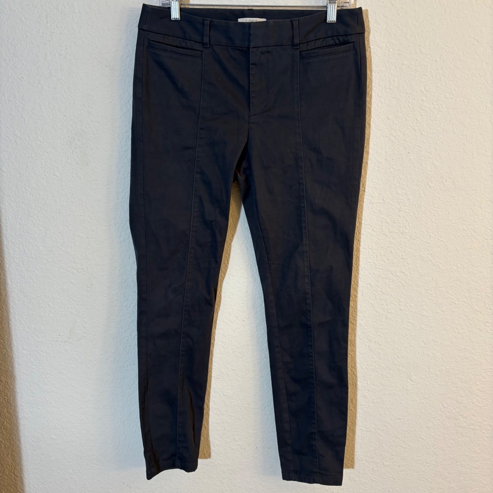 Loft Skinny Ankle Pants Size 6 Gray